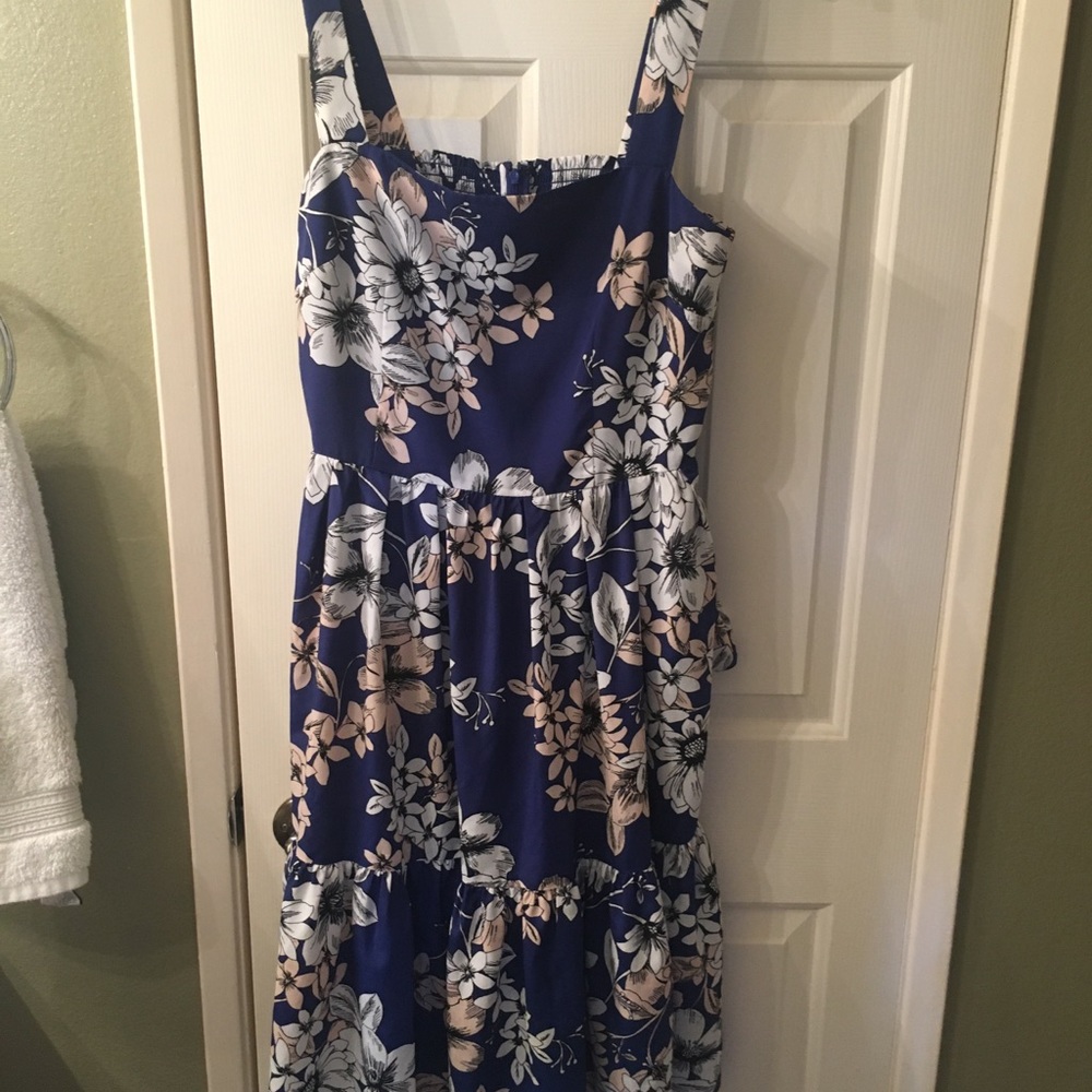 Eliza J tropical tiered dress